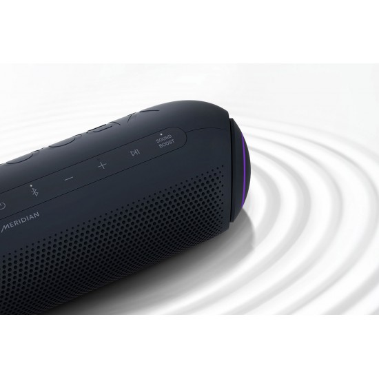 LG XBOOM Go PL5 ลำโพงบลูทูธแบบพกพา รุ่น PL5 l Meridian Sound l Dual Action Bass LG XBOOM Go PL5 ลำโพงบลูทูธแบบพกพา รุ่น PL5 l Meridian Sound l Dual Action Bass