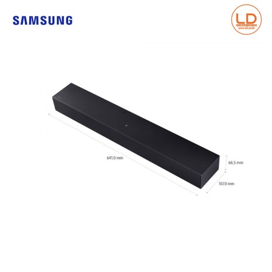 SAMSUNG ซาวด์บาร์ รุ่น HW-B400F/XT ลำโพงซาวด์บาร์ ระบบเสียง 2.0 ch  HW-B400F