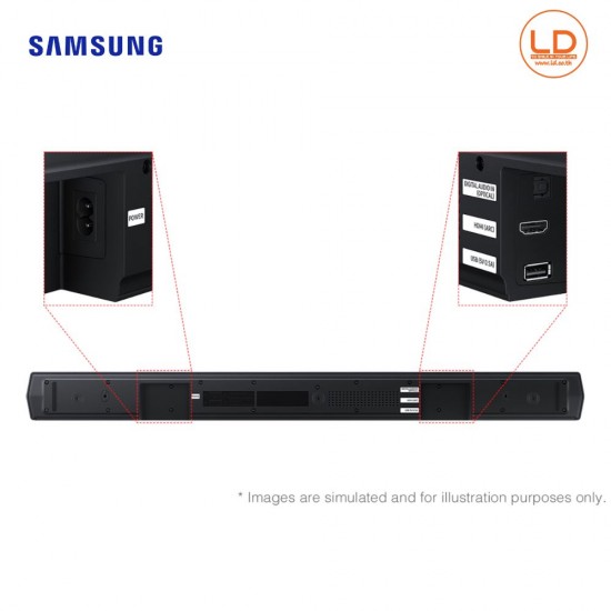 SAMSUNG ซาวด์บาร์ รุ่น HW-B450F/XT B-series Soundbar HW-B450F 2.1ch Subwoofer (2025) SAMSUNG ซาวด์บาร์ รุ่น HW-B450F/XT B-series Soundbar HW-B450F 2.1ch Subwoofer (2025)