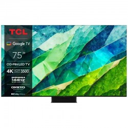 TCL 75 นิ้ว รุ่น 75C855 Premium QD-Mini LED 4K TV QLED PRO ONKYO 2.1.2CH 144Hz VRR IMAX Enhanced C855 Series