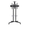LD ขาตั้งล้อเลื่อน รุ่น LD-1500A ขนาด 32 - 75" พร้อมชั้นวาง
