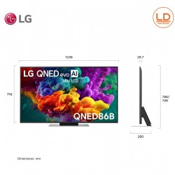 LG 55นิ้ว รุ่น 55QNED86BSA LG QNED evo AI QNED86 Mini LED 4K Smart TV 2026