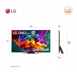 LG 55นิ้ว รุ่น 55QNED86BSA LG QNED evo AI QNED86 Mini LED 4K Smart TV 2026 LG 55นิ้ว รุ่น 55QNED86BSA LG QNED evo AI QNED86 Mini LED 4K Smart TV 2026