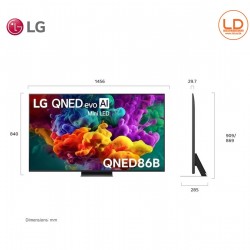 LG 65 นิ้ว รุ่น 65QNED86BSA LG QNED evo AI QNED86 Mini LED 4K Smart TV 2026