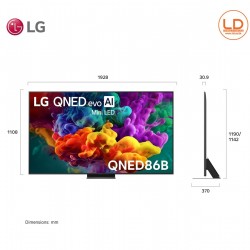 LG 86 นิ้ว รุ่น 86QNED86BSA LG QNED evo AI QNED86 Mini LED 4K Smart TV 2026 LG 86 นิ้ว รุ่น 86QNED86BSA LG QNED evo AI QNED86 Mini LED 4K Smart TV 2026