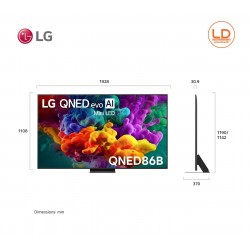 LG 86 นิ้ว รุ่น 86QNED86BSA LG QNED evo AI QNED86 Mini LED 4K Smart TV 2026 LG 86 นิ้ว รุ่น 86QNED86BSA LG QNED evo AI QNED86 Mini LED 4K Smart TV 2026