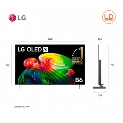 LG 55 นิ้ว รุ่น OLED55B6PSA LG OLED AI B6 4K Smart TV 2026 55B6
