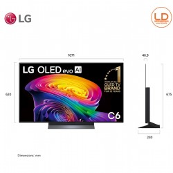LG 48นิ้ว รุ่น OLED48C6PSA LG OLED evo AI C6 4K Smart TV 2026 48C6 LG 48นิ้ว รุ่น OLED48C6PSA LG OLED evo AI C6 4K Smart TV 2026 48C6