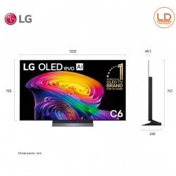 LG 55นิ้ว รุ่น OLED55C6PSA LG OLED evo AI C6 4K Smart TV 2026 55C6 LG 55นิ้ว รุ่น OLED55C6PSA LG OLED evo AI C6 4K Smart TV 2026 55C6