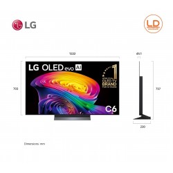 LG 55นิ้ว รุ่น OLED55C6PSA LG OLED evo AI C6 4K Smart TV 2026 55C6