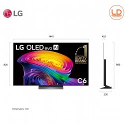 LG 65นิ้ว รุ่น OLED65C6PSA LG OLED evo AI C6 4K Smart TV 2026 65C6 LG 65นิ้ว รุ่น OLED65C6PSA LG OLED evo AI C6 4K Smart TV 2026 65C6