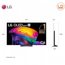 LG 77นิ้ว รุ่น OLED77C6PSA LG OLED evo AI C6 4K Smart TV 2026 77C6 LG 77นิ้ว รุ่น OLED77C6PSA LG OLED evo AI C6 4K Smart TV 2026 77C6