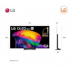 LG 77นิ้ว รุ่น OLED77C6PSA LG OLED evo AI C6 4K Smart TV 2026 77C6