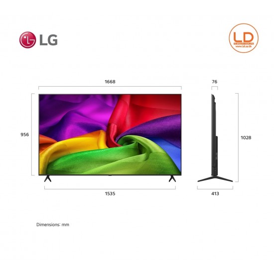LG 75นิ้ว รุ่น 75NU805BPSB NANO 4K UHD AI Series NU80 2026 75NU805B LG 75นิ้ว รุ่น 75NU805BPSB NANO 4K UHD AI Series NU80 2026 75NU805B