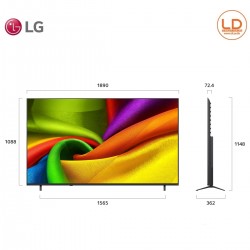 LG TV 85นิ้ว รุ่น 85NU835BPSA LG NANO 4K UHD AI NU83 4K Smart TV 2026 85NU835B