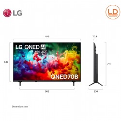 LG TV 50นิ้ว รุ่น 50QNED70BSA LG QNED AI QNED70 Mini LED 4K Smart TV 2026 50QNED70B