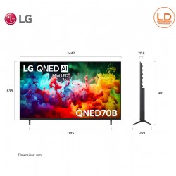 LG TV 65นิ้ว รุ่น 65QNED70BSA LG QNED AI QNED70 Mini LED 4K Smart TV 2026 LG TV 65นิ้ว รุ่น 65QNED70BSA LG QNED AI QNED70 Mini LED 4K Smart TV 2026