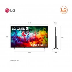 LG TV 65นิ้ว รุ่น 65QNED70BSA LG QNED AI QNED70 Mini LED 4K Smart TV 2026