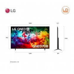 LG TV 75นิ้ว รุ่น 75QNED70BSA LG QNED AI QNED70 Mini LED 4K Smart TV 2026