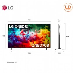 LG TV 85นิ้ว รุ่น 85QNED70BSA LG QNED AI QNED70 Mini LED 4K Smart TV 2026 LG TV 85นิ้ว รุ่น 85QNED70BSA LG QNED AI QNED70 Mini LED 4K Smart TV 2026