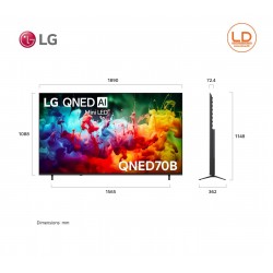 LG TV 85นิ้ว รุ่น 85QNED70BSA LG QNED AI QNED70 Mini LED 4K Smart TV 2026