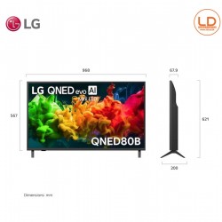 LG ทีวี 43นิ้ว รุ่น 43QNED80BSA LG QNED evo AI Mini LED QNED80 4K Smart TV 2026 43QNED80B LG ทีวี 43นิ้ว รุ่น 43QNED80BSA LG QNED evo AI Mini LED QNED80 4K Smart TV 2026 43QNED80B