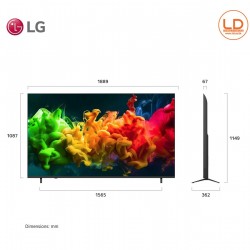 LG ทีวี 85นิ้ว รุ่น 85QNED80BSA LG QNED evo AI Mini LED QNED80 4K Smart TV 2026 85QNED80B LG ทีวี 85นิ้ว รุ่น 85QNED80BSA LG QNED evo AI Mini LED QNED80 4K Smart TV 2026 85QNED80B